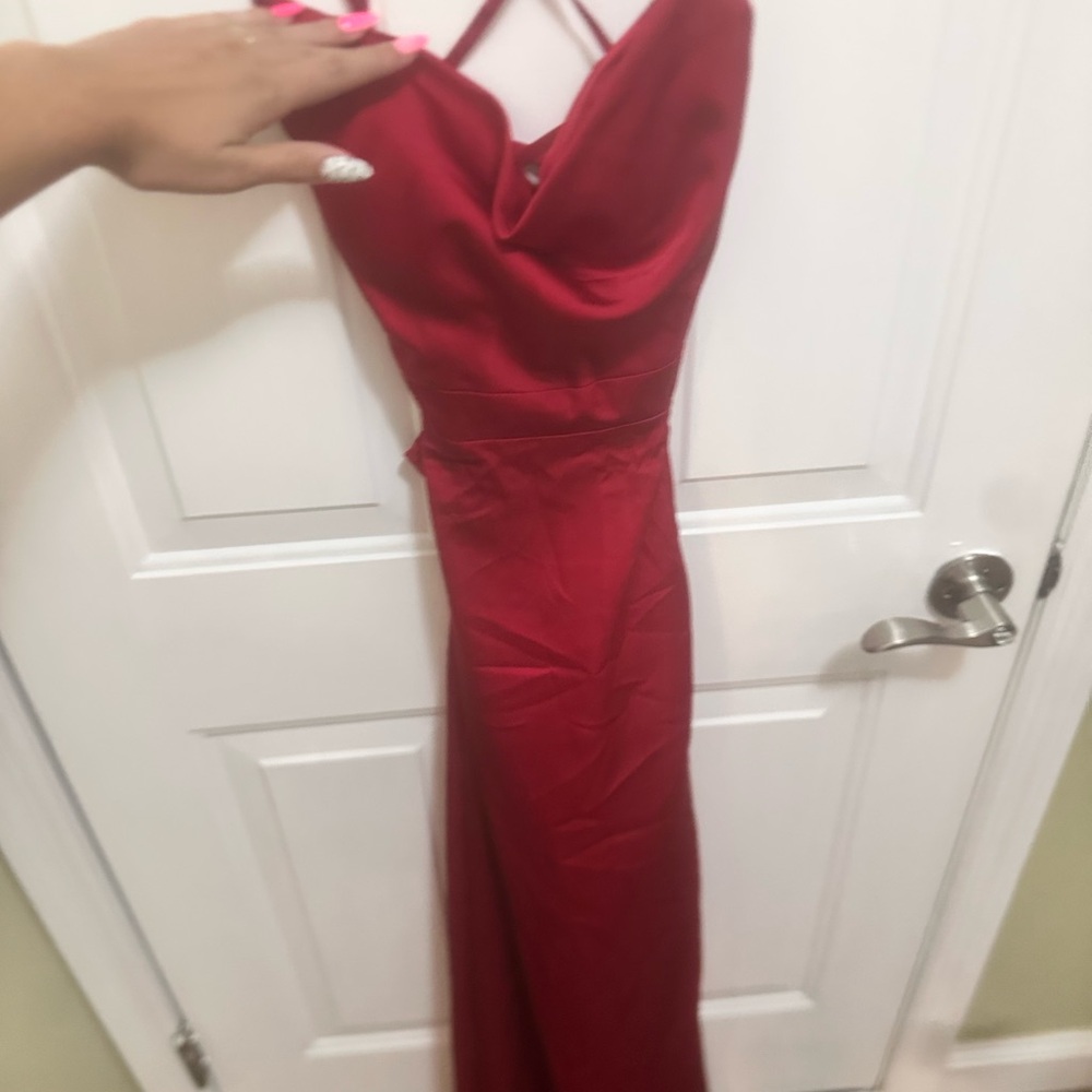 Elegant Red Evening Gown